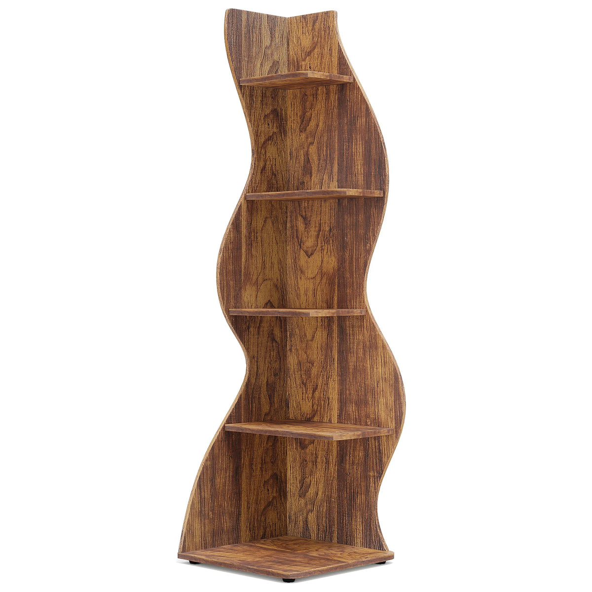 Tribesigns Modern Corner Shelf Bookshelf Storage Rack