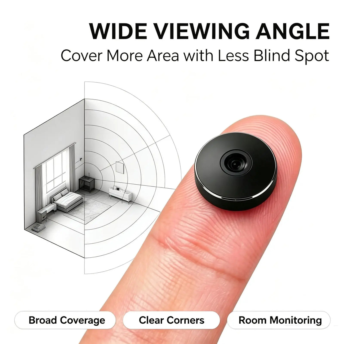 Mini 4K Wireless WiFi Nanny Security Camera