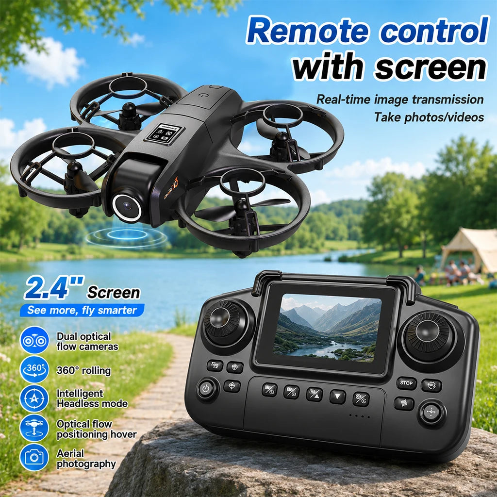 ZNLYRION YL3PK Mini Quadcopter Dual Camera Drone With Screen