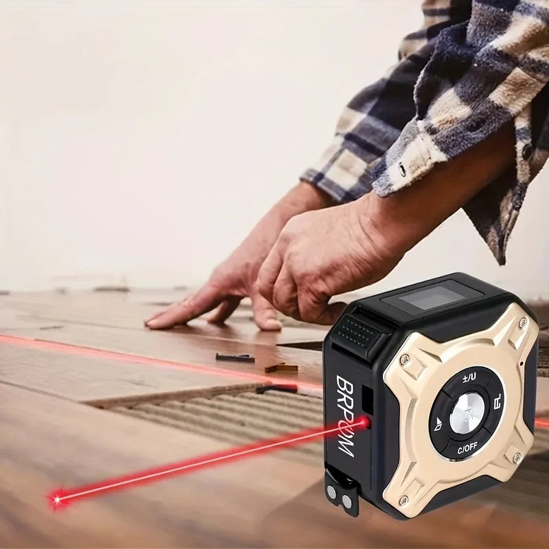 Digital Laser Display Steel Hybrid Tape Measure