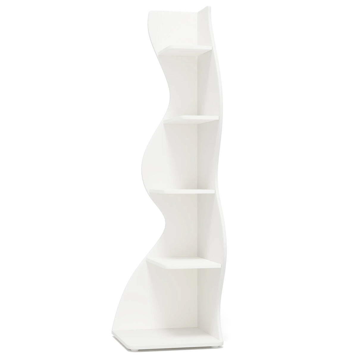 Tribesigns Modern Corner Shelf Bookshelf Storage Rack