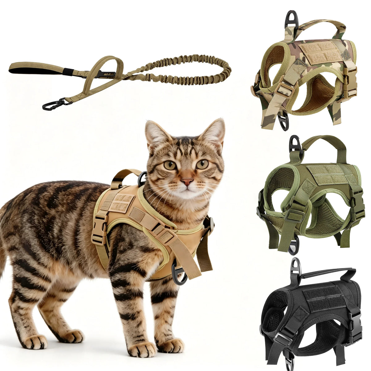 PetraVel Adjustable Cat Harness With Handle