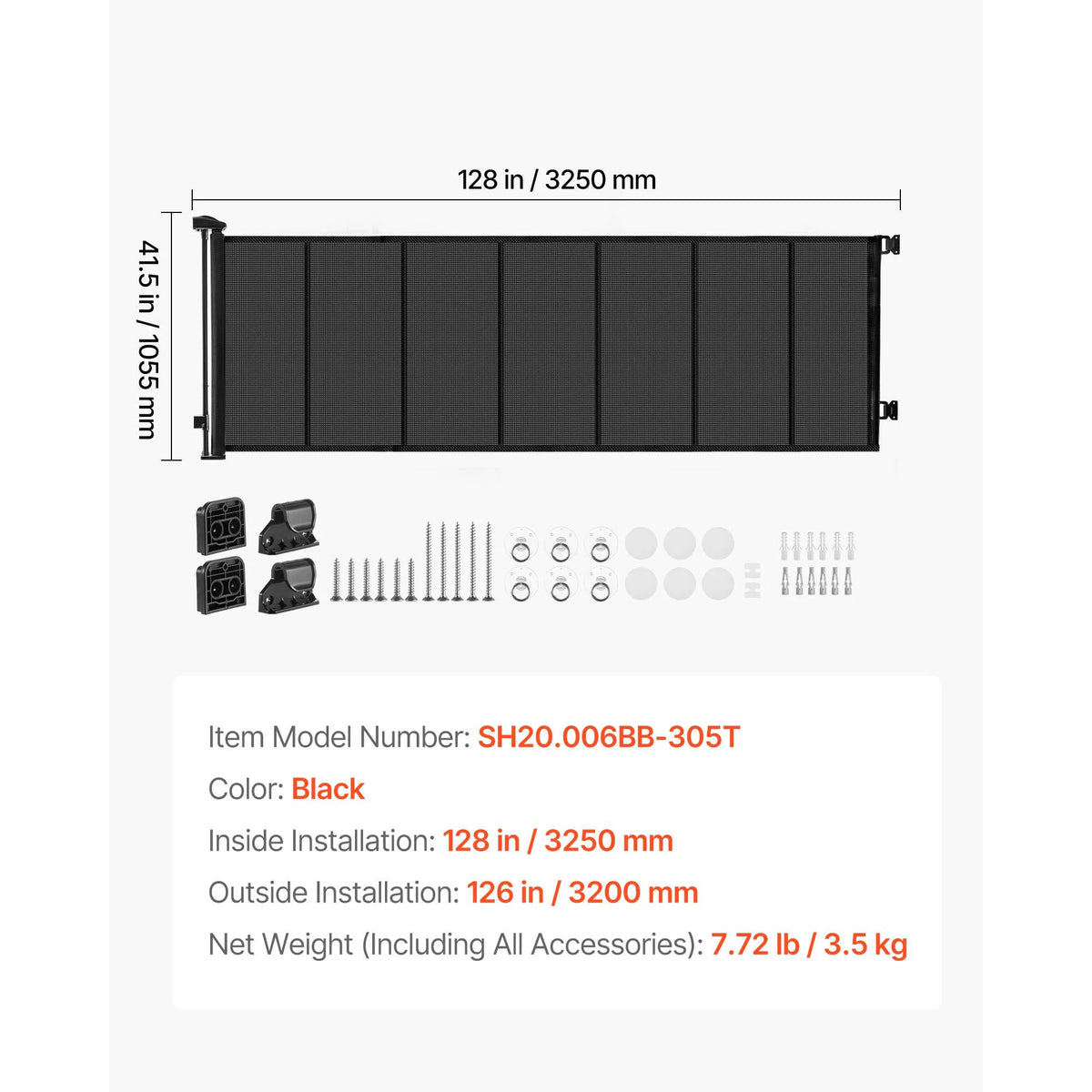 SucceBuy Retractable Baby And Pet Safety Gate