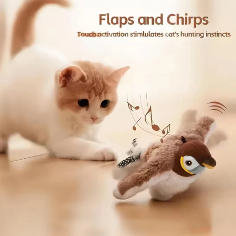 Touch Activated Chirping Bird Plush Toy